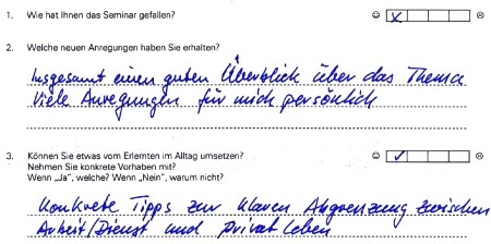 Burnout-Seminar Feedback